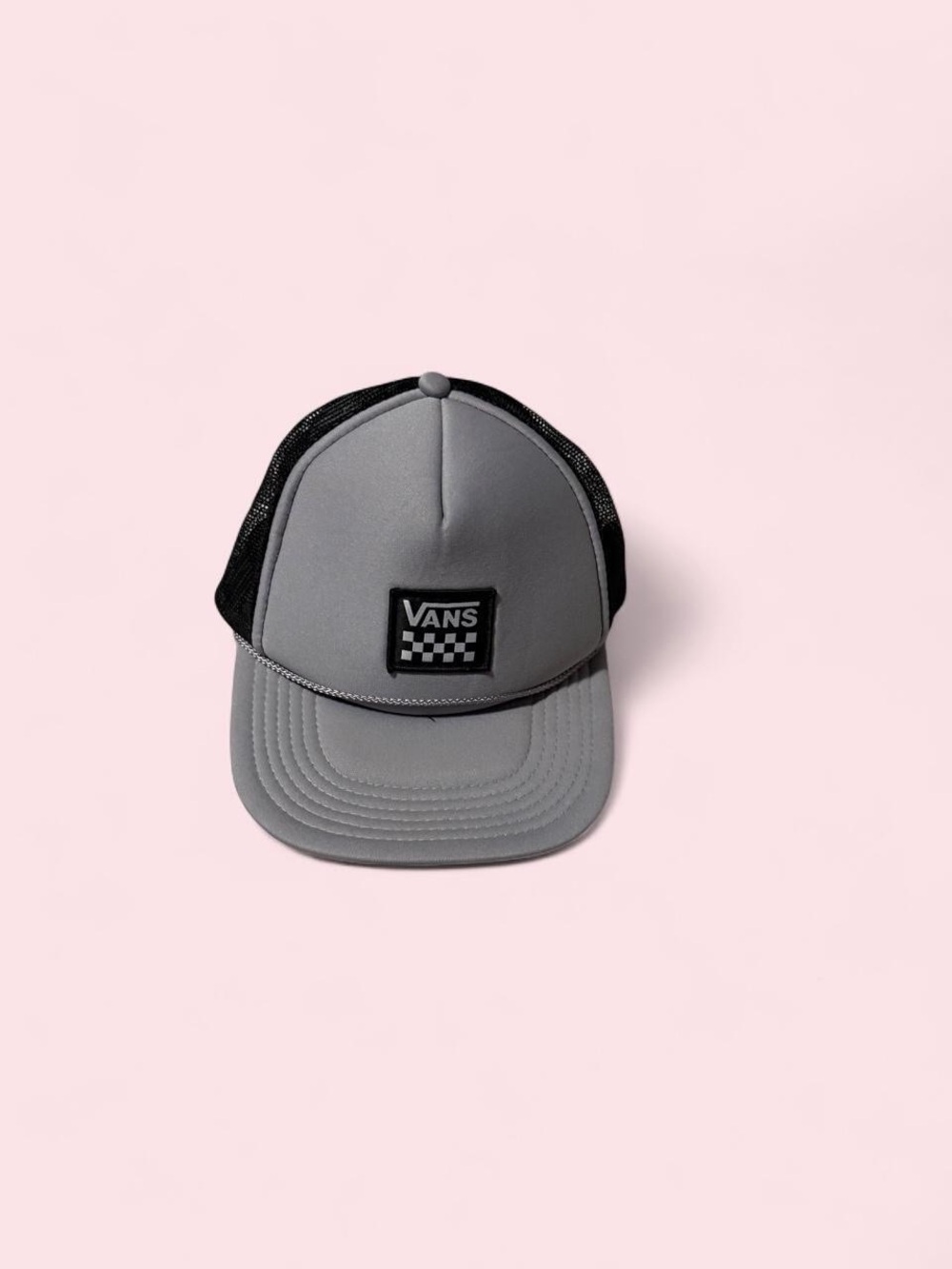 Vans Gray Front Panel with Black Mesh Trucker Hat